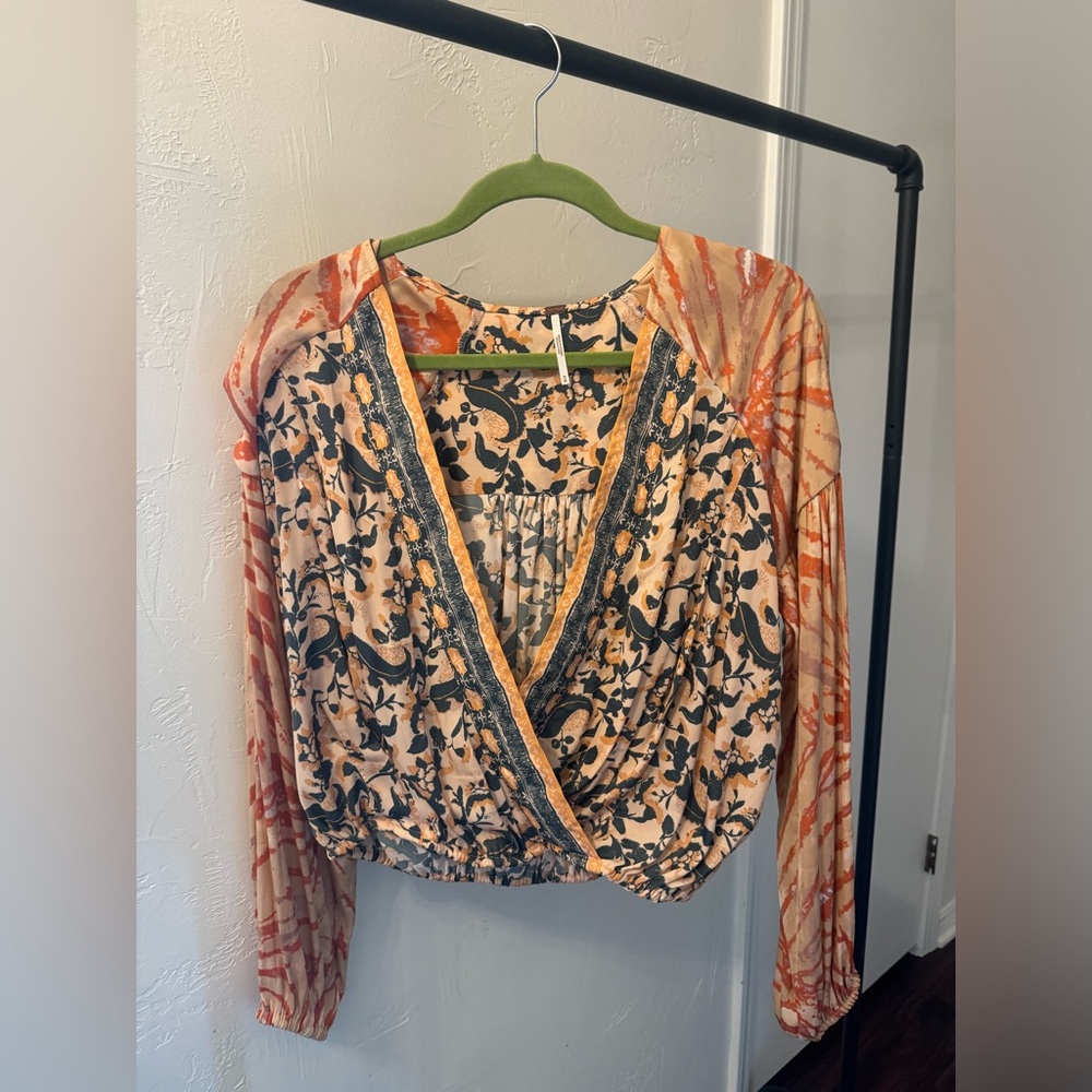 Free People Floral Blouse